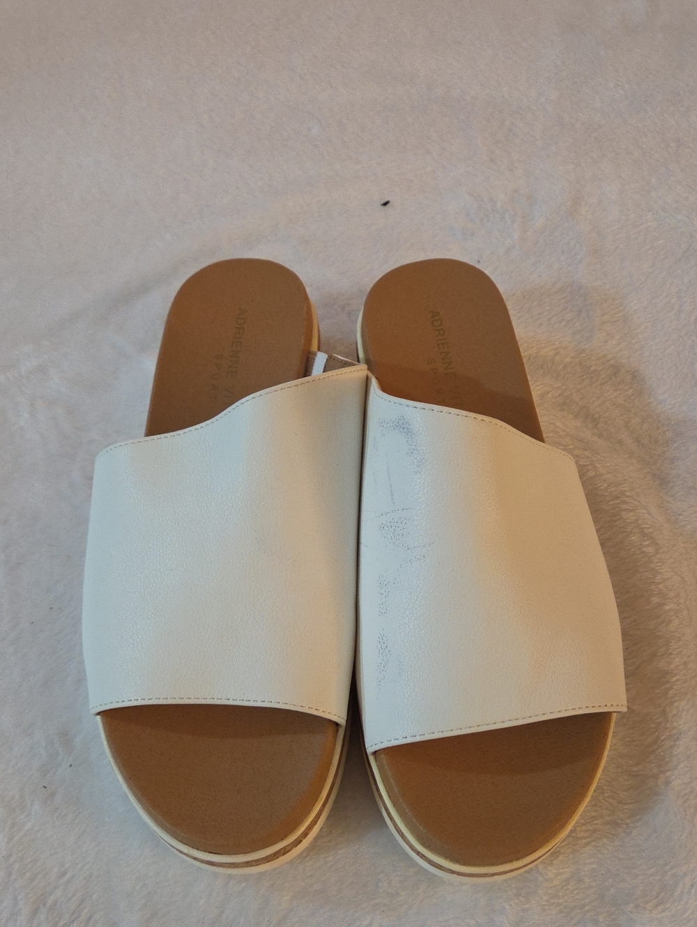 Women's White Slide Sandals